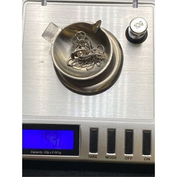 Sirena Collection 1/8 Carat Diamond 24kt white gold Pendant Necklace - Picture 6 of 8